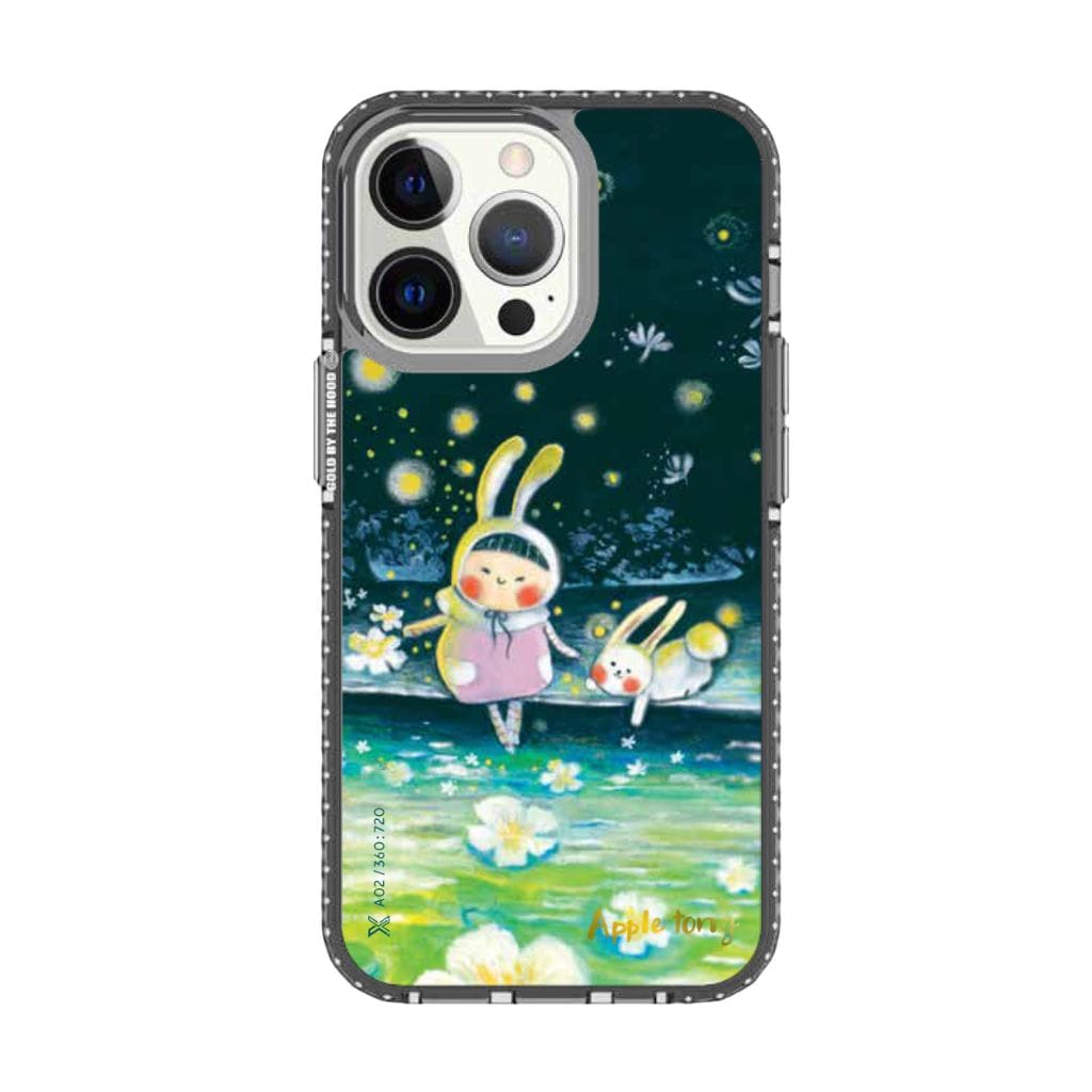 The Hood Phone Case- ArtXover x Apple Tong  / Transparent Black Bumper Color