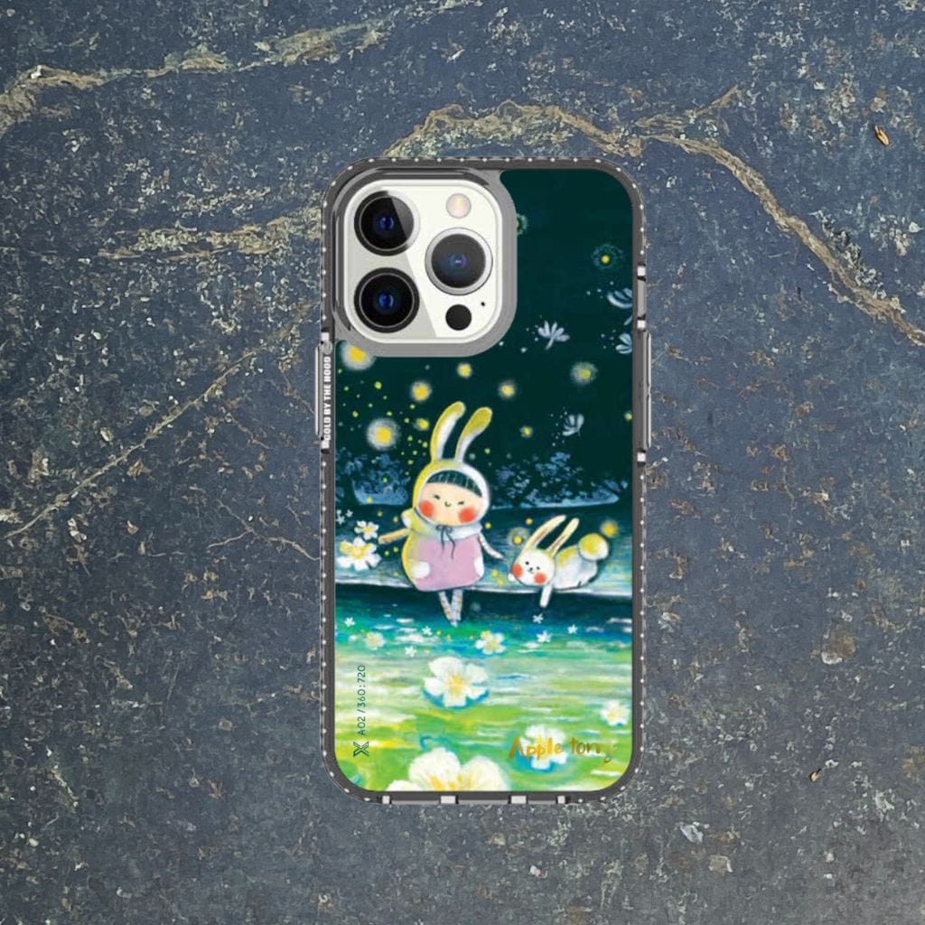 The Hood Phone Case Transparent Black Bumper Color - ArtXover x Apple Tong 